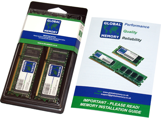 2GB (2 x 1GB) DDR 266/333/400MHz 184-PIN ECC DIMM (UDIMM) MEMORY RAM KIT FOR SERVERS/WORKSTATIONS/MOTHERBOARDS